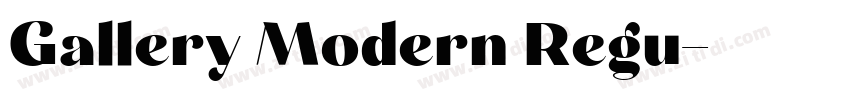 Gallery Modern Regu字体转换